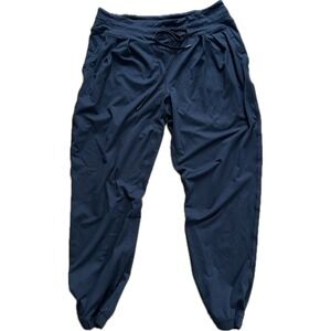 Lole Active Womens black Pleated Drawstring Joggers Size L 1471102